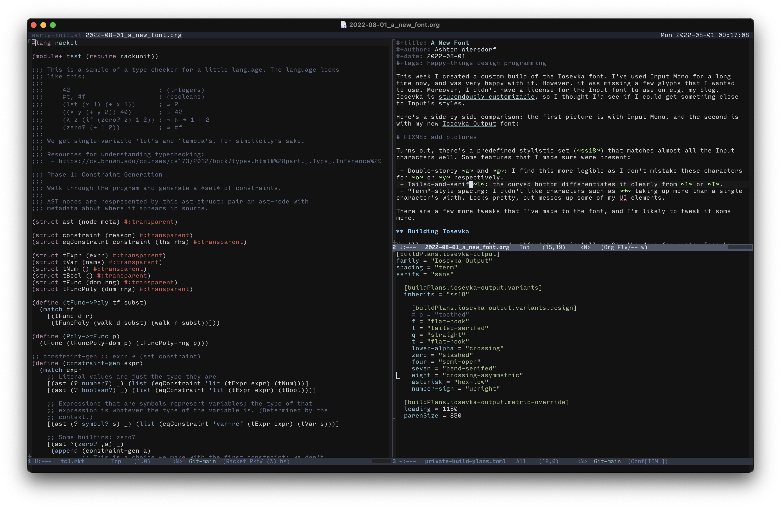 Figure 1: Input Mono at 12pt font