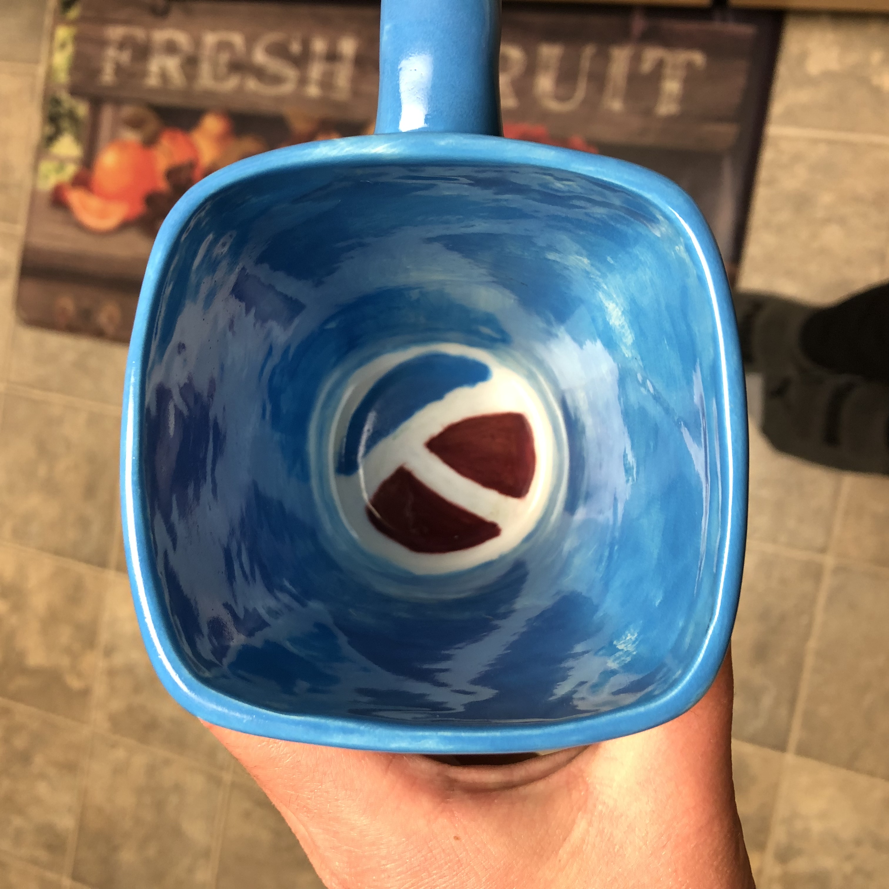 A passable freehanded Racket logo